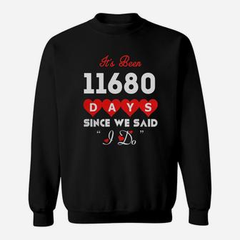 Gift For 32nd Wedding Anniversary Husband And Wife Shirt Sweat Shirt - Seseable