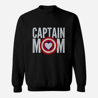 Gift Mom Captain Mom Superhero Sweat Shirt - Seseable