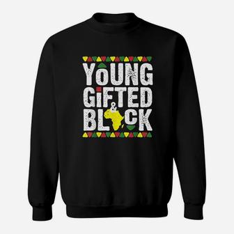 Gifted Young Black African Pride History Month Magic Sweat Shirt - Seseable