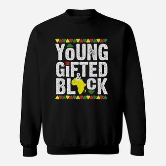Gifted Young Black Dashiki African Pride History Month Magic Sweat Shirt - Seseable