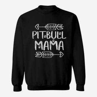 Gifts Pitbull Dog Mom Pitbull Mama Mothers Day Sweat Shirt - Seseable