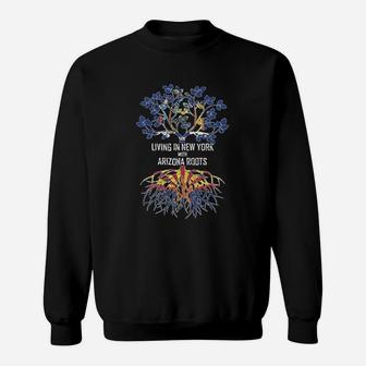 Girl Youth Living In New York With Arizona Roots Sweat Shirt - Seseable