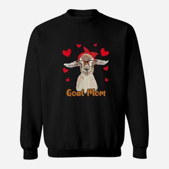 Goat Mom Valentines Day Goat Lover Sweat Shirt - Seseable