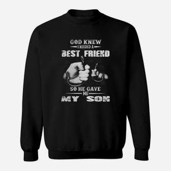 God Knew I Needed A Best Friend Sweatshirt - Seseable