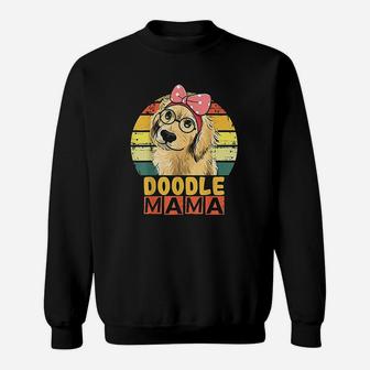 Golden Doodle Mom Gifts Goldendoodle Dog Mama Sweat Shirt - Seseable