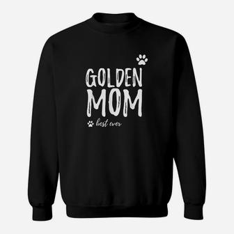 Golden Mom Funny Gift For Golden Retriever Dog Mom Sweat Shirt - Seseable