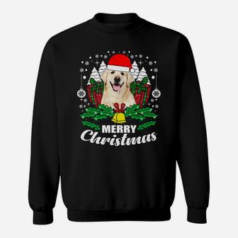 Golden Retriever Merry Christmas Dog Lover Gift Sweat Shirt - Seseable