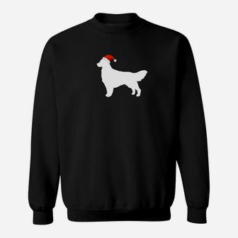 Golden Retriever Santa Hat Christmas Dog Sweat Shirt - Seseable