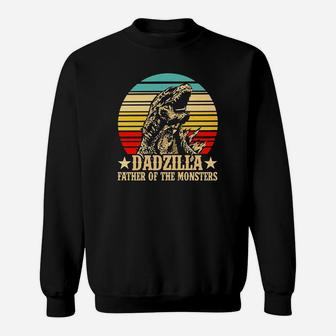 Gorilla Dadzilla Father Of The Monsters Vintage Funny Sweat Shirt - Seseable