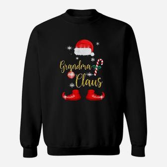 Grandma Santa Claus Funny Family Christmas For Granny Sweat Shirt - Seseable