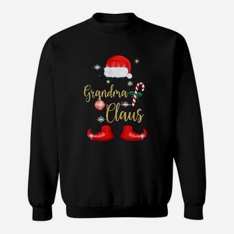 Grandma Santa Claus Funny Family Christmas For Granny Sweat Shirt | Seseable UK