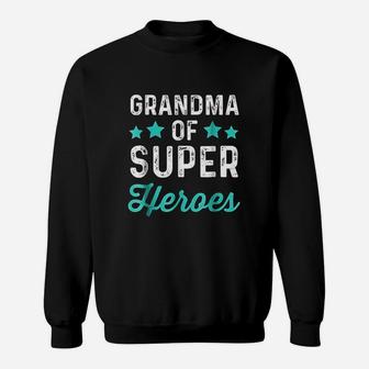 Grandma Super Heroes Funny Superhero Grandmother Sweat Shirt - Seseable