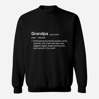 Grandpa Definition Grandfather Papa Great Gramps Sweat Shirt - Seseable