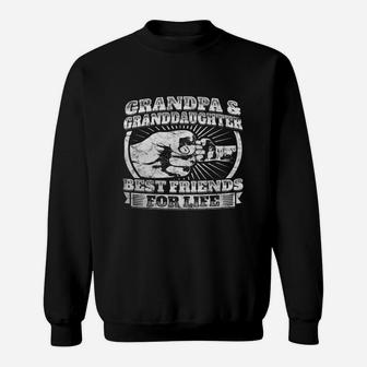 Grandpa Granddaughter Gift Family Shirt Grandad Fist Bump Sweat Shirt - Seseable