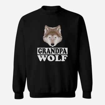 Grandpa Wolf Grandfather Gift, best christmas gifts for dad Sweat Shirt - Seseable