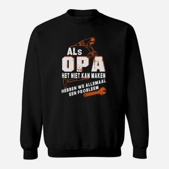 Großvater Kranmuster Sweatshirt mit Spruch für Handwerker-Opa - Seseable