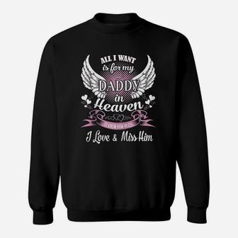 Guardian Dad From Daughter Sons Memorial Heaven Sweat Shirt - Seseable