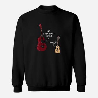 Guitar Fathers Day Uke I Am Your Father Music Dad Sweat Shirt - Seseable