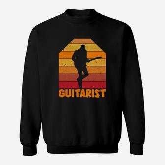 Guitarist Best Vintage Gift For Anyone Loves Music And Guitar Sweatshirt - Seseable