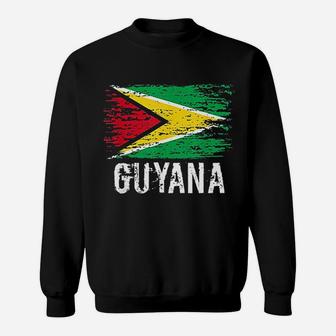 Guyanese Flag Pride Vintage Guyanese Root Gift Sweat Shirt - Seseable