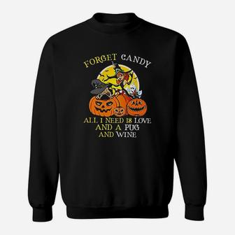 Halloween Pug Lover Funny Quote Sweat Shirt - Seseable
