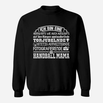 Handball Mama Sweatshirt, stylisches Motiv für Sportmütter - Seseable