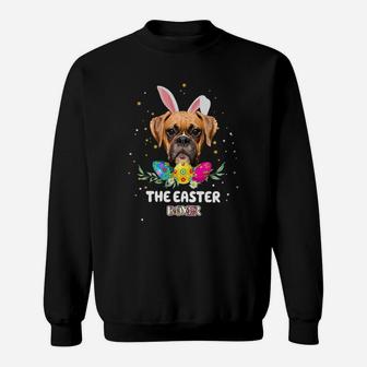 Happy Easter Cute Bunny Boxer Great Gift For Dog Lovers Sweat Shirt - Seseable