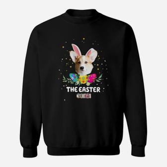 Happy Easter Cute Bunny Corgi Great Gift For Dog Lovers Sweat Shirt - Seseable