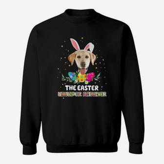Happy Easter Cute Bunny Labrador Retriever Great Gift For Dog Lovers Sweat Shirt - Seseable