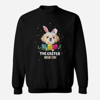 Happy Easter Cute Bunny Shih Tzu Great Gift For Dog Lovers Sweat Shirt - Seseable