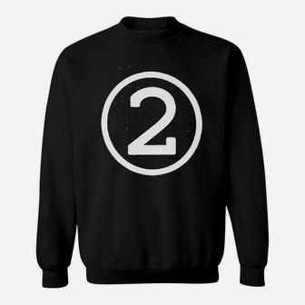 Happy Family Clothing Second Birthday Modern Circle Number Two Sweat Shirt - Seseable