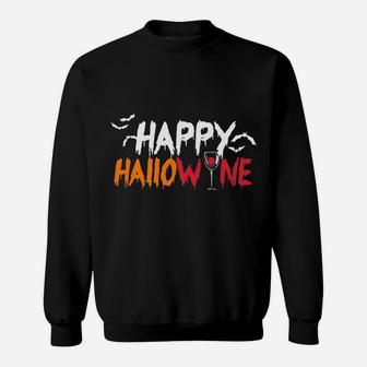 Happy Halloween Hallowine Wine October 31 Tee Sweat Shirt - Seseable