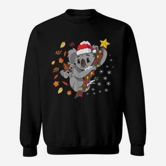 Happy Koala Thanksgiving Christmas For Koalas Lover Sweat Shirt - Seseable