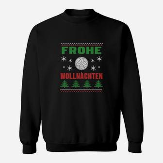 Hässliches Weihnachten Frohe Wollnachten Sweatshirt - Seseable
