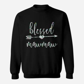 Hawaii Flowers Cute Tropical Flowers Blessed Mawmaw Sweat Shirt - Seseable