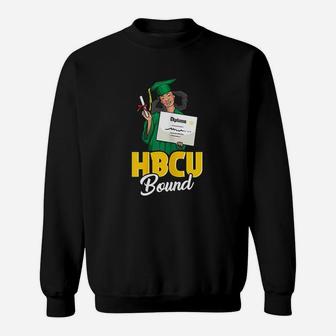 Hbcu Bound Graduation College Gift For Girls Future Graduate Sweat Shirt - Seseable