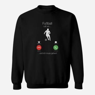 Herren Sweatshirt Fußball-Notruf, Witziges Design für Fußballfans - Seseable