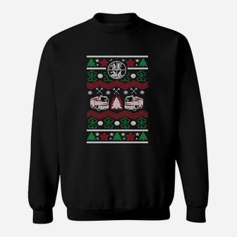Herren Weihnachts-Ugly-Sweater-Design Sweatshirt in Schwarz, Lustiges Festliches Tee - Seseable