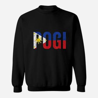 Hilarious Pogi Statement In Philippine Flag Gift Idea Sweat Shirt - Seseable