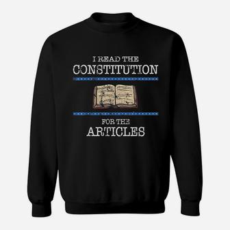 History Teachers Read The Constitution Distressed Funny Sweat Shirt - Seseable
