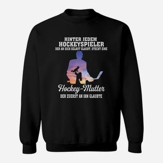 Hockey-Mutter Sweatshirt: Stolz & Unterstützung Design, Spruch Motiv - Seseable