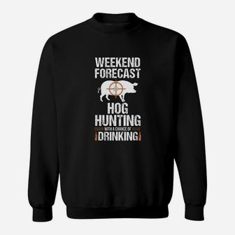 Hog Hunting Funny Weekend Beer Boar Hunter Pig Gift Sweatshirt - Seseable