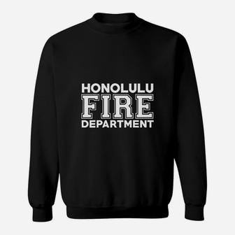 Honolulu Hawaii Fire Department Firefighters Rescue Sweatshirt - Seseable