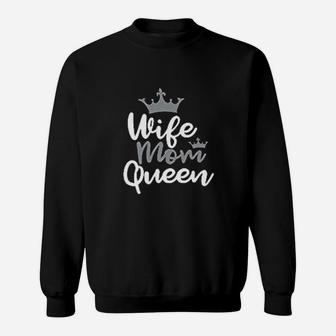 Hubby Dad King Wife Mom Queen Sweat Shirt - Seseable