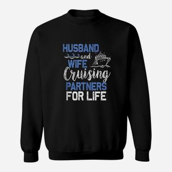 Husband And Wife Cruising Partners For Life | Funny Cruise Sweat Shirt - Seseable