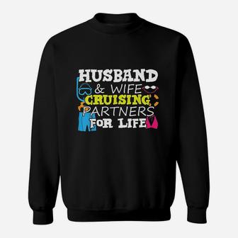 Husband And Wife Cruising Partners For Life Vacation Sweat Shirt - Seseable