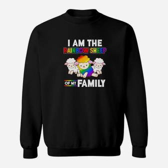 I Am Rainbow Sheep Family Proud Gay Pride Sweat Shirt - Seseable