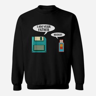 I Am Your Father Usb Floppy Disk It Computer Sweat Shirt - Seseable