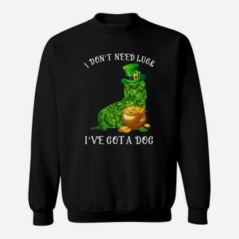 I Do Not Need Luck I Have Got A Basset Hound Shamrock St Patricks Day Dog Lovers Sweat Shirt - Seseable