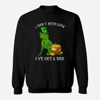 I Do Not Need Luck I Have Got A Beagle Shamrock St Patricks Day Dog Lovers Sweat Shirt - Seseable